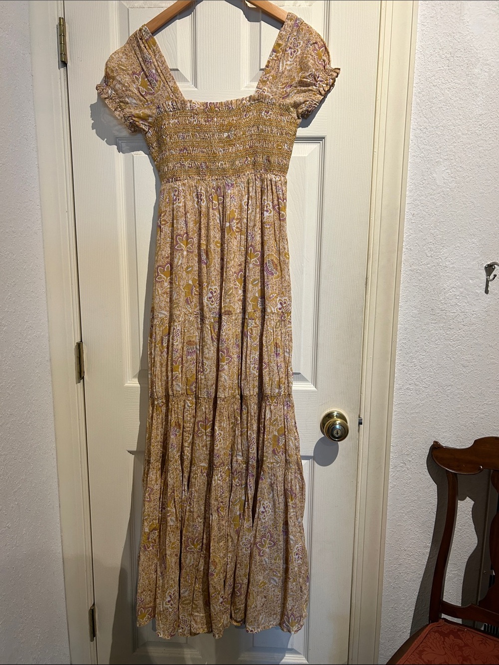 Free People Floral Print Maxi dress size xs NWT